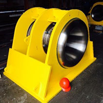 Specialty Winch designed and produced by the maritime welding and marine construction company Markey Machinery