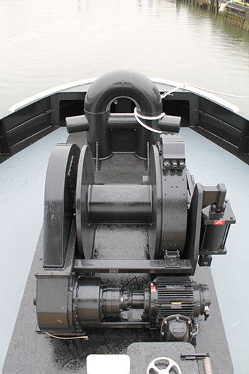 Render and Recover Winch, designed and produced by the maritime welding and marine construction company Markey Machinery